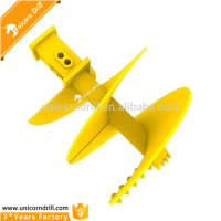 Unicorn Drill Construction Machinery Parts Single Cut Rock Auger